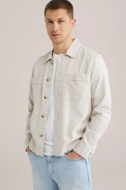 overshirt van linnenmix