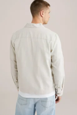 overshirt van linnenmix