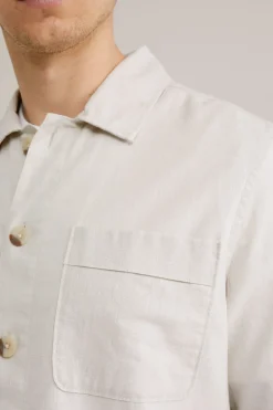 overshirt van linnenmix