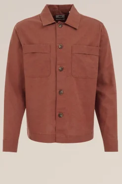 overshirt van linnenmix