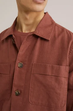 overshirt van linnenmix