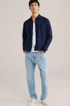 overshirt van linnenmix