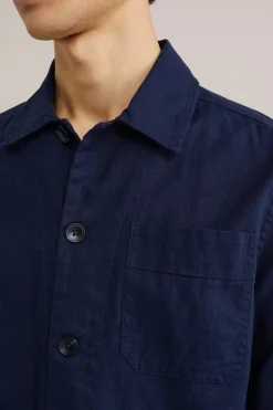 overshirt van linnenmix