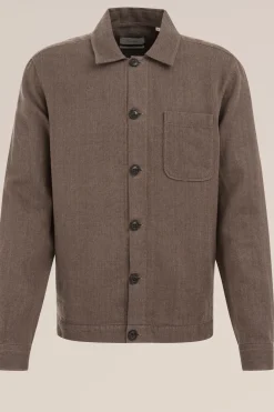 overshirt van linnenmix