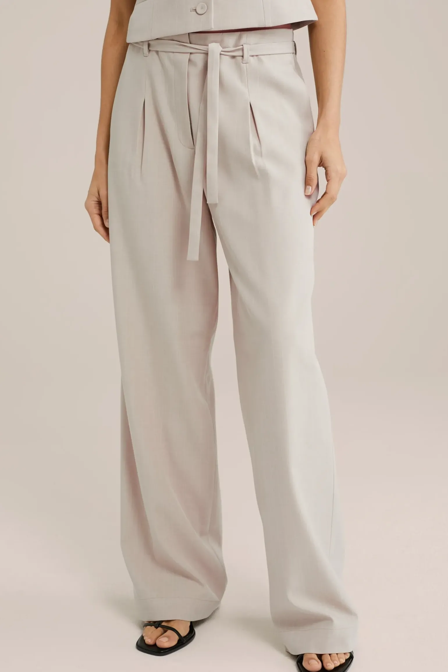 Pantalon met krijtstreep