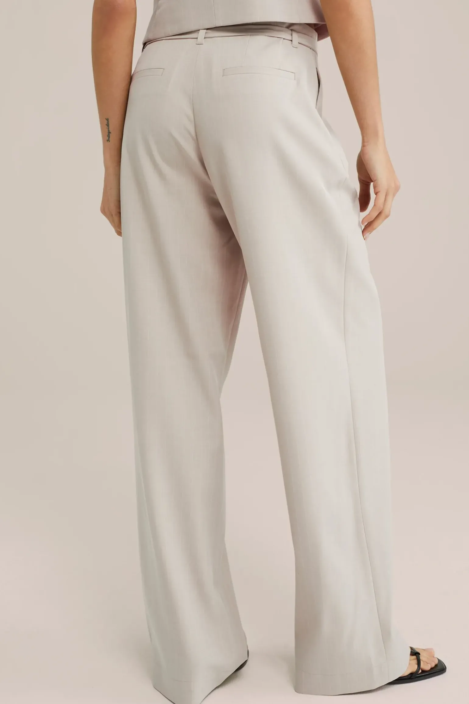 Pantalon met krijtstreep
