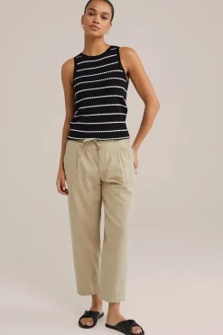 pantalon van katoenmix