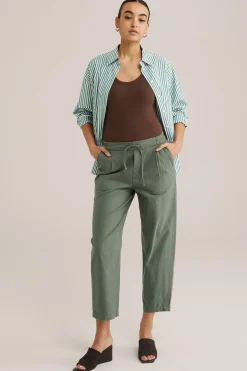 pantalon van katoenmix