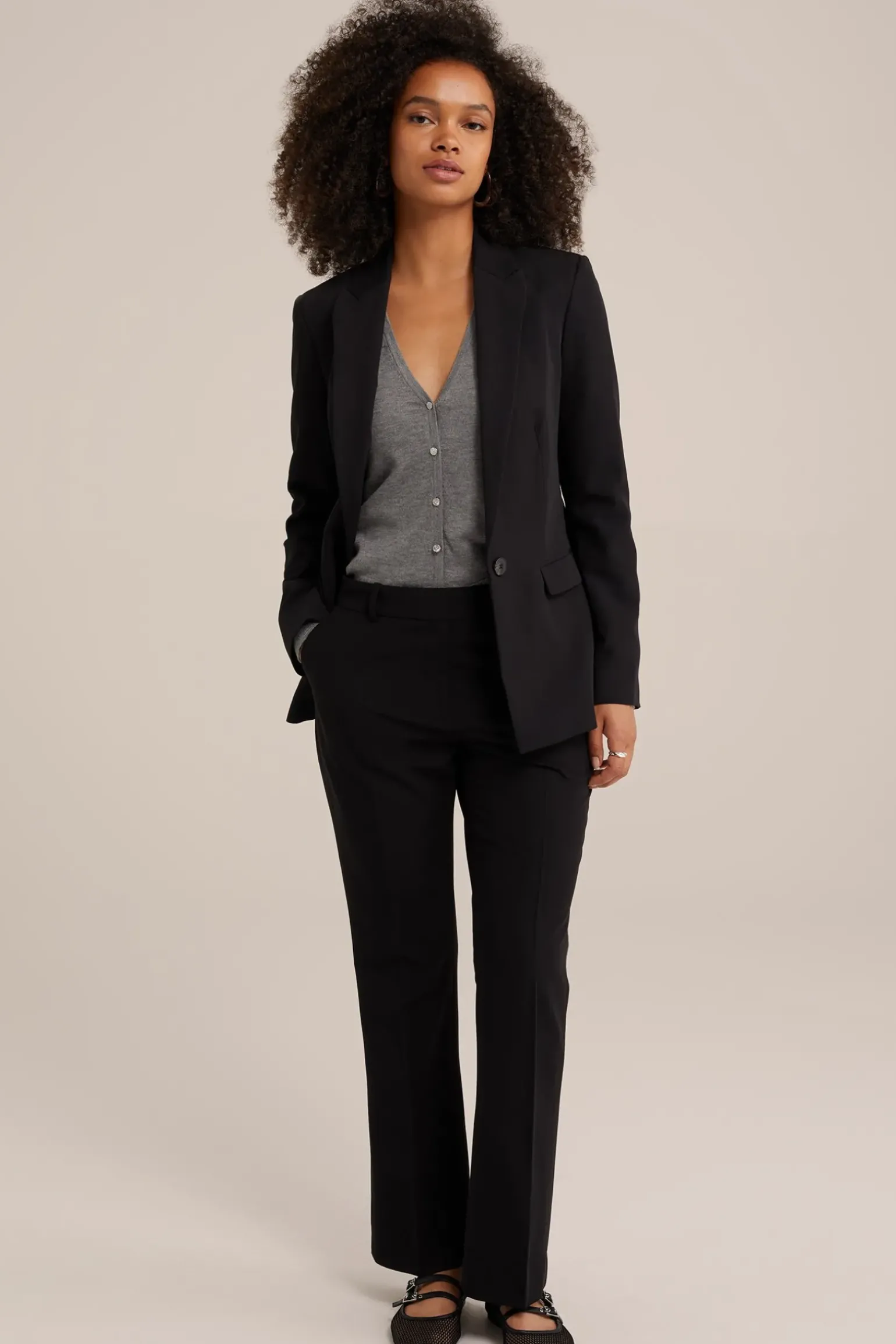 petite flared pantalon