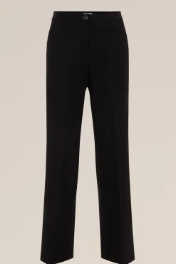 petite wide leg pantalon met stretch