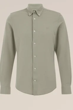 piquéjersey overhemd met stretch