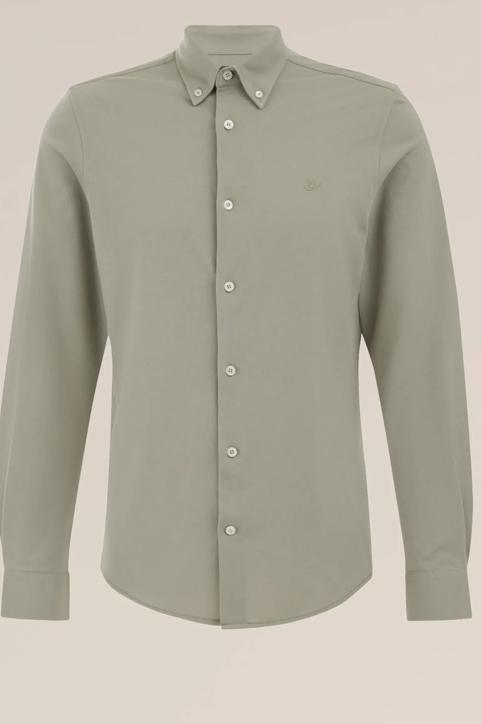 piquéjersey overhemd met stretch
