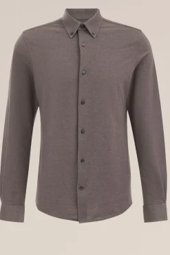 piquéjersey overhemd met stretch