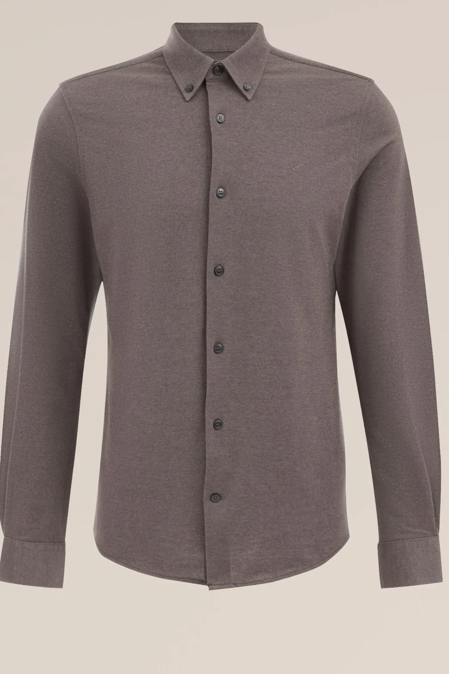 piquéjersey overhemd met stretch