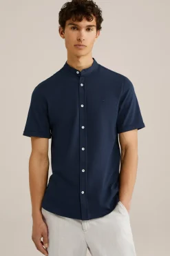 piqué jersey overhemd met stretch