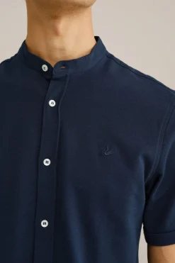 piqu&eacute; jersey overhemd met stretch