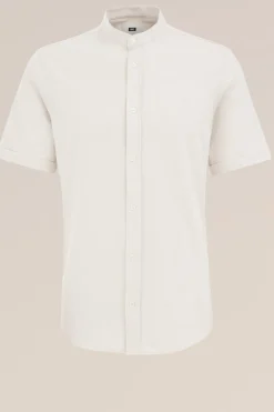 piqu&eacute; jersey overhemd met stretch