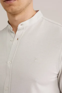 piqu&eacute; jersey overhemd met stretch