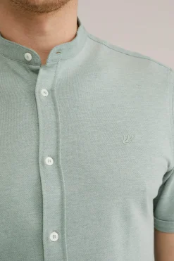 piqu&eacute; jersey overhemd met stretch