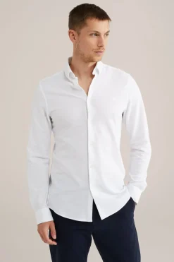 piqu&eacute;jersey overhemd met stretch