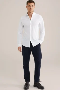 piqu&eacute;jersey overhemd met stretch