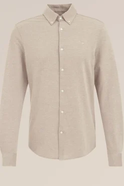 piqu&eacute;jersey overhemd met stretch