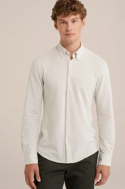 piqu&eacute;jersey overhemd met stretch