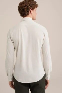 piqu&eacute;jersey overhemd met stretch