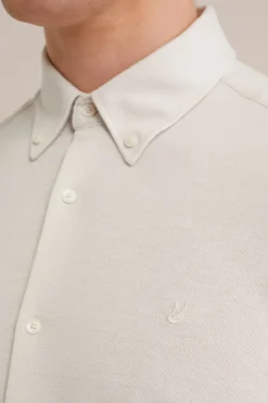 piqu&eacute;jersey overhemd met stretch