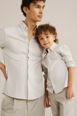 piqu&eacute;jersey overhemd met stretch