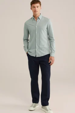 piqu&eacute;jersey overhemd met stretch