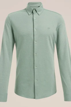 piqu&eacute;jersey overhemd met stretch
