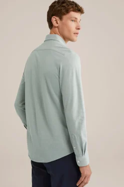 piqu&eacute;jersey overhemd met stretch