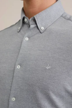 piqu&eacute;jersey overhemd met stretch