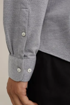 piqu&eacute;jersey overhemd met stretch