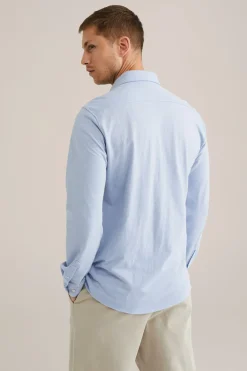 piqu&eacute;jersey overhemd met stretch