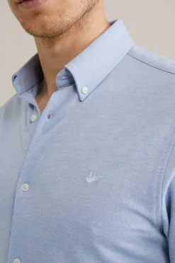 piqu&eacute;jersey overhemd met stretch