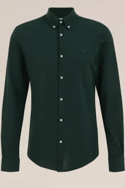 piqu&eacute;jersey overhemd met stretch