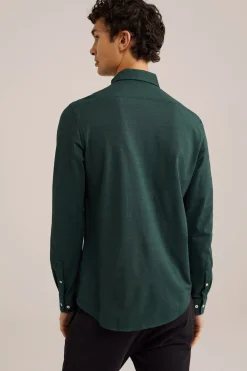 piqu&eacute;jersey overhemd met stretch