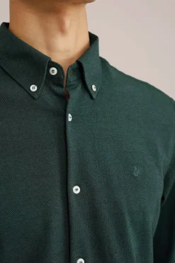piqu&eacute;jersey overhemd met stretch