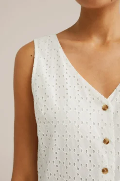 playsuit met broderie anglaise
