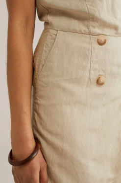 playsuit van linnenmix