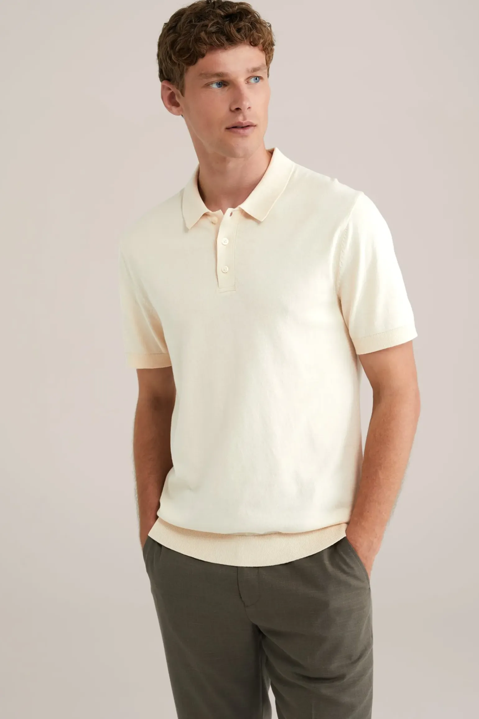 polo fijngebreid