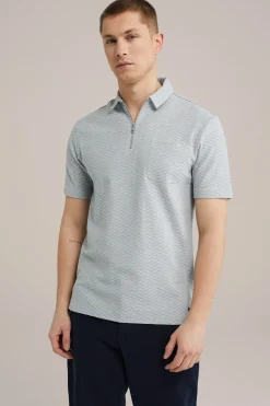 polo met jacquard dessin