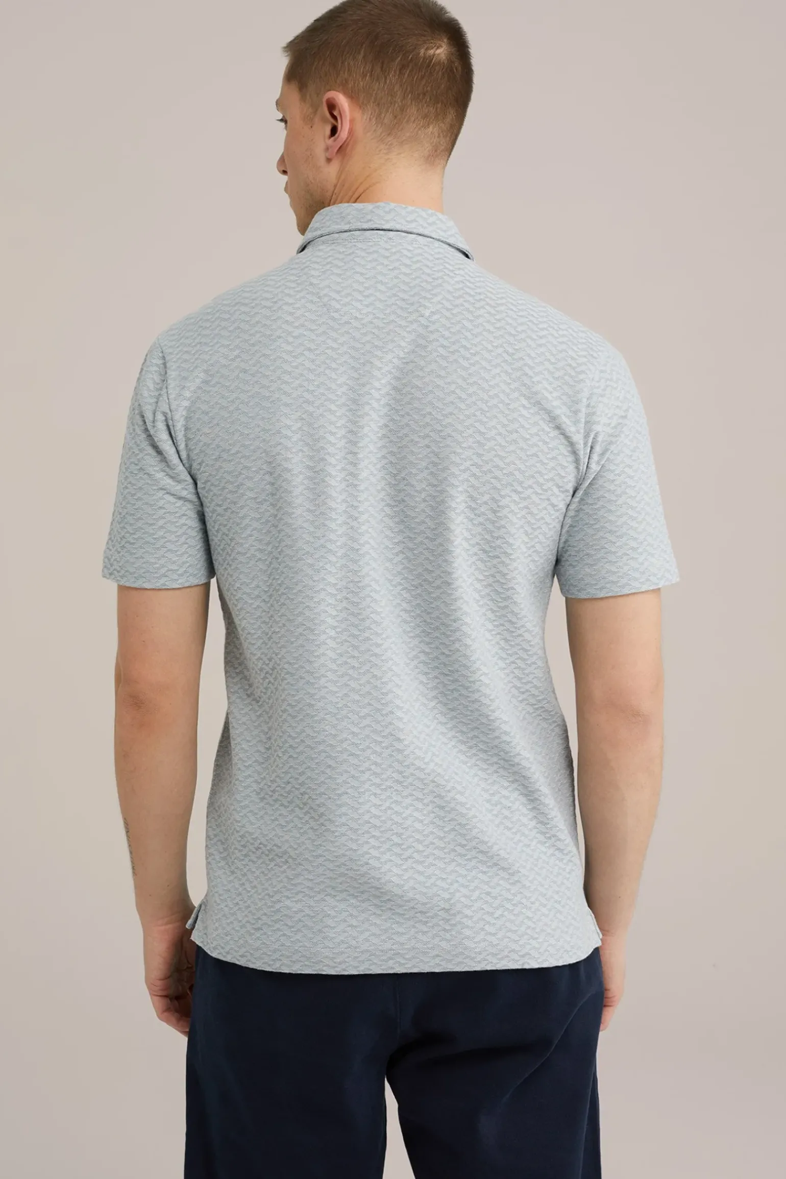 polo met jacquard dessin