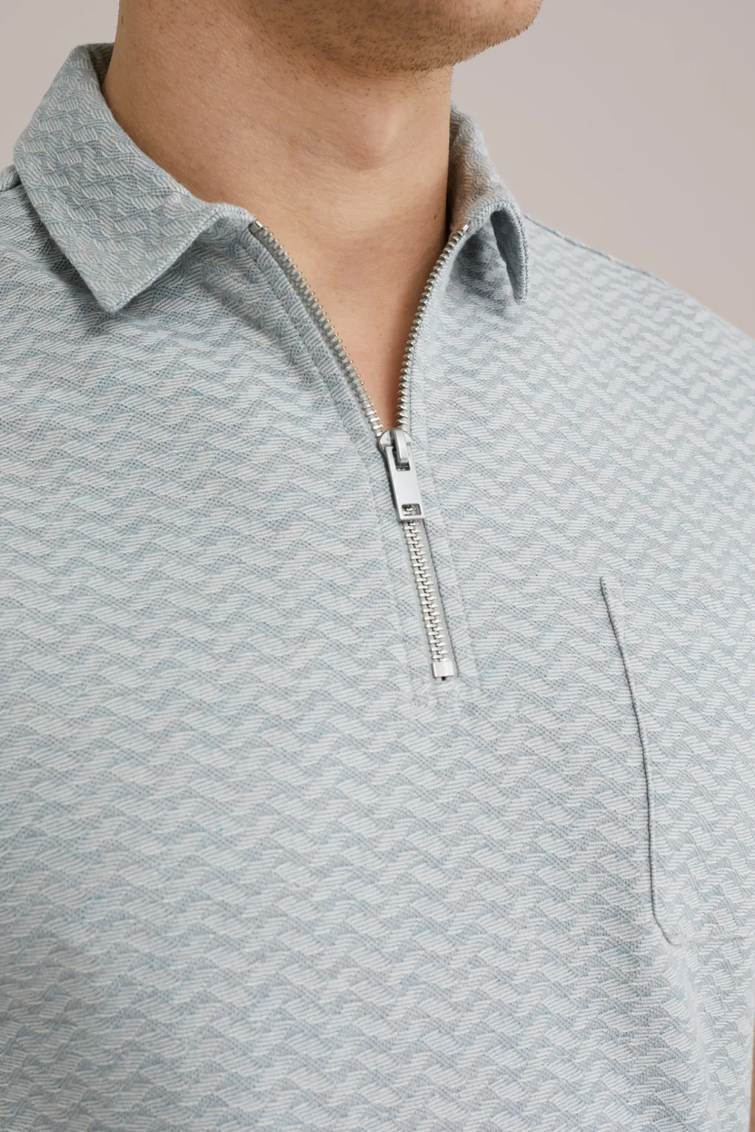 polo met jacquard dessin