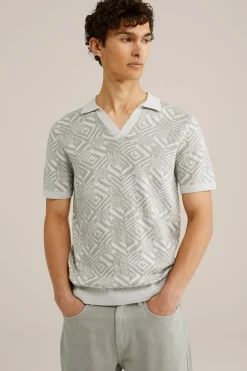 polo met jacquard dessin