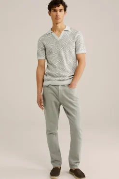 polo met jacquard dessin