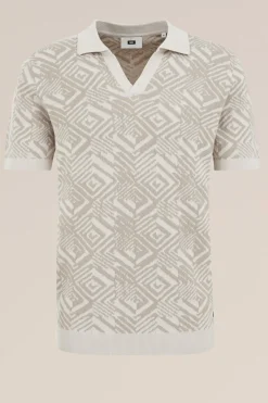 polo met jacquard dessin