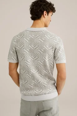polo met jacquard dessin